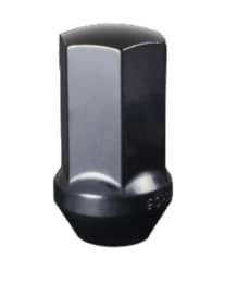 FACTORY STYLE BULGE LONG LUG NUT 7/8" 14 X 1.50 BLACK