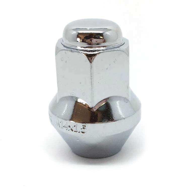 14MM X 1.50 7/8" HEX FACTORY STYLE BULGE CHROME