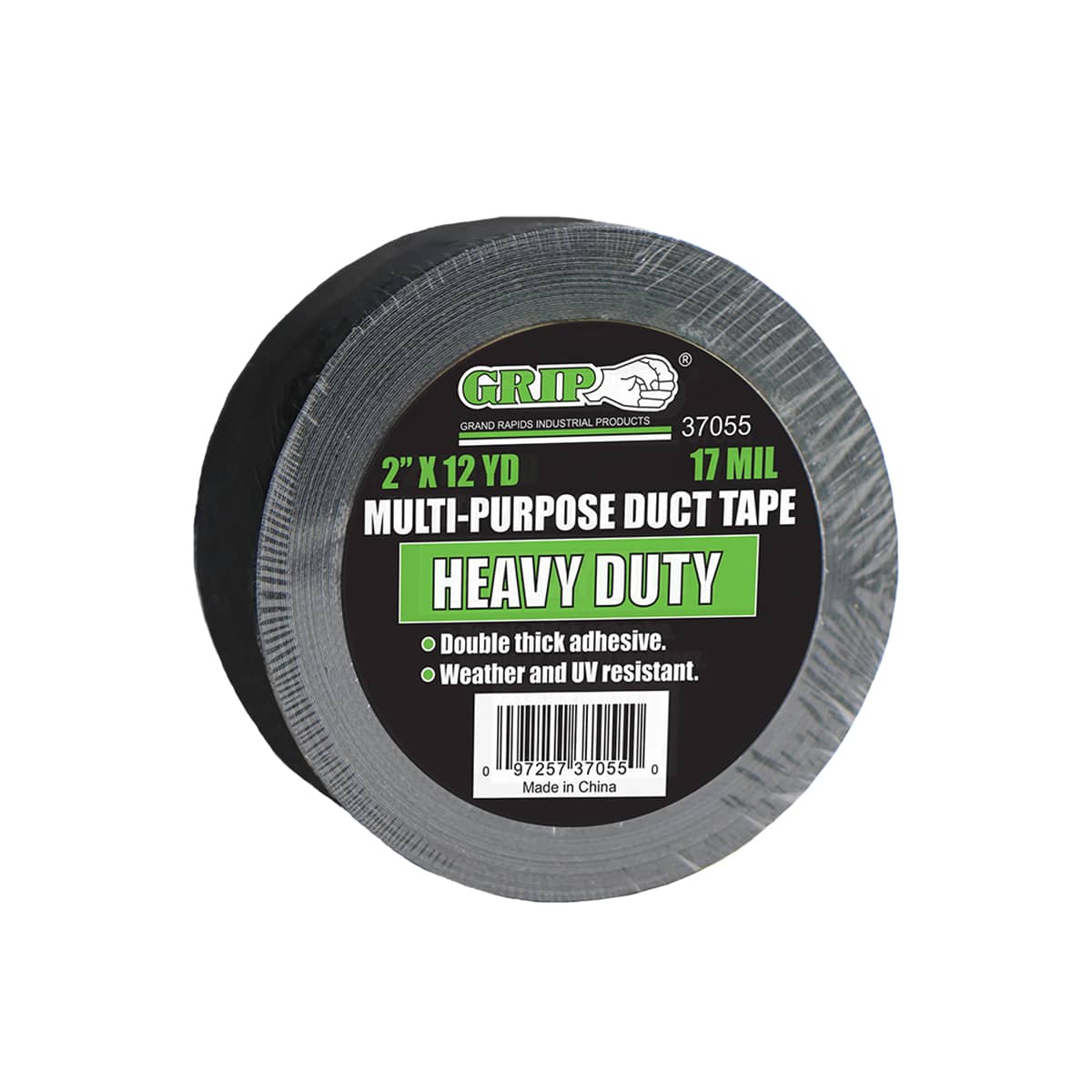 2" X 12 YD HD BLACK DUCT TAPE