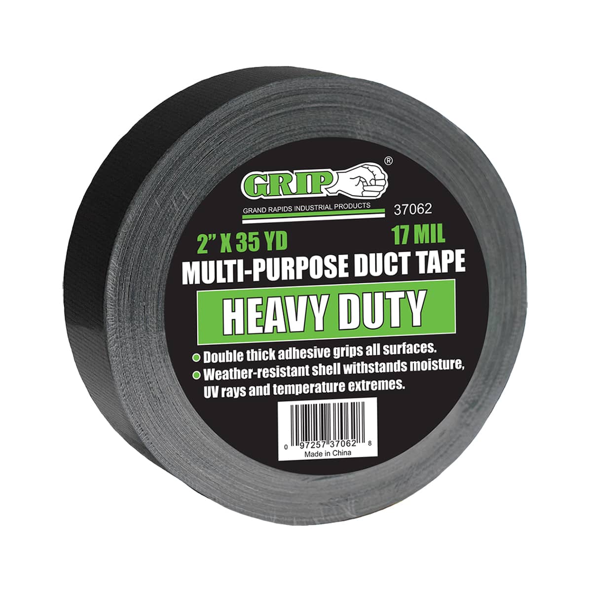 2" X 35 YD HD BLACK DUCT TAPE