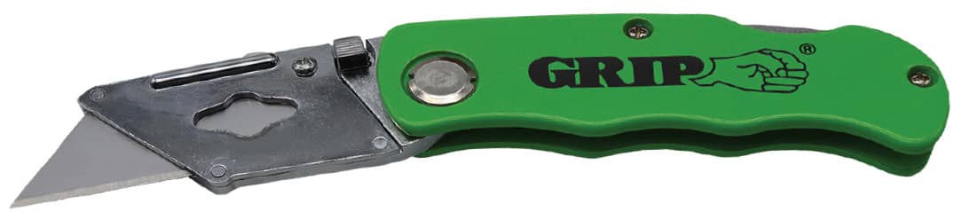 FOLDING UTILITY KNIFE - GREEN