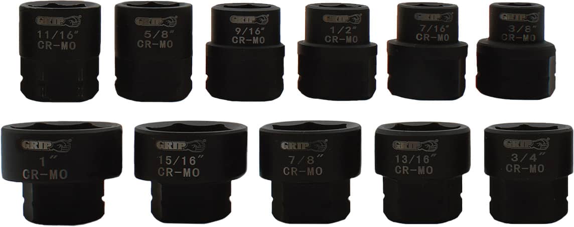 LOW PROFILE IMPACT SOCKET SET (IMPERIAL)