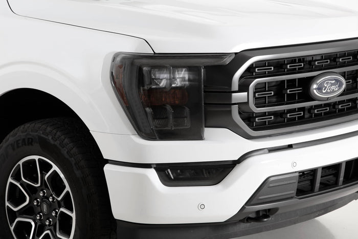 CARBON FIBER HEADLIGHT COVERS 21-23 F150