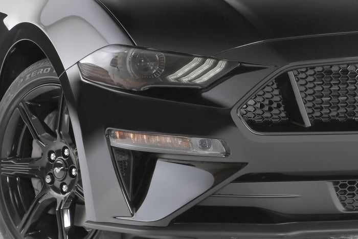 CARBON FIBER FRONT TURN SIGNAL COVERS 18-23 MUSTANG