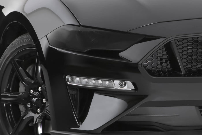 SMOKE HEADLIGHT COVERS 18-23 MUSTANG