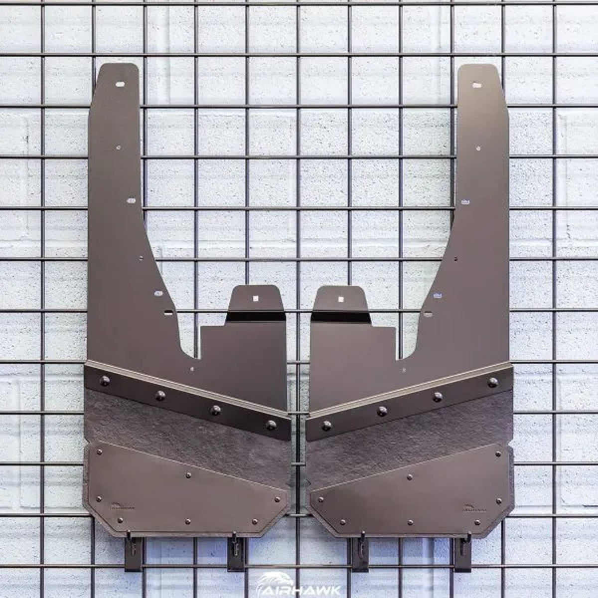 FRONT CUSTOM MUD FLAPS 20-26 RAM 2500/3500 WITH FLARES