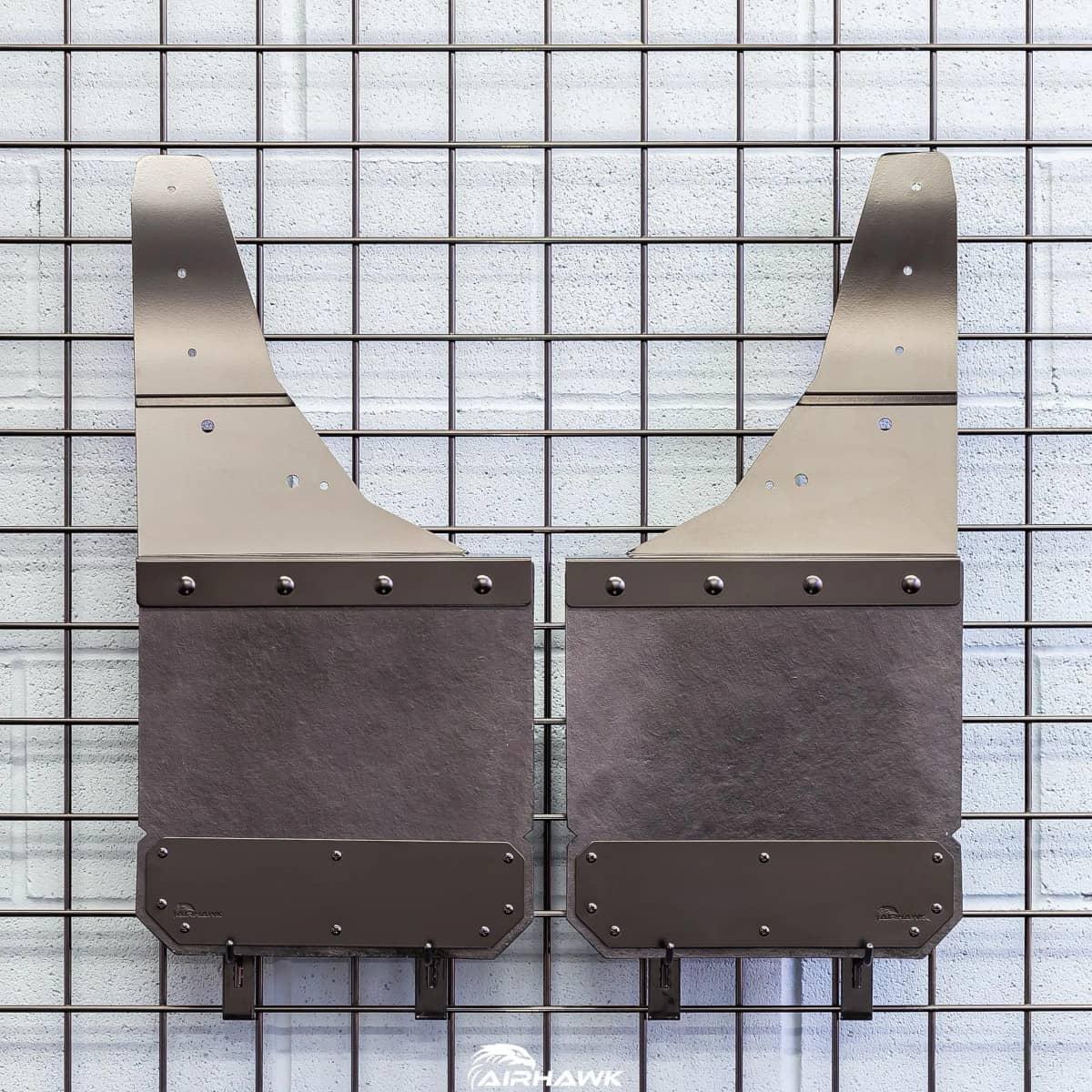 BLACK FRONT MUD FLAPS 17-26 S/DUTY