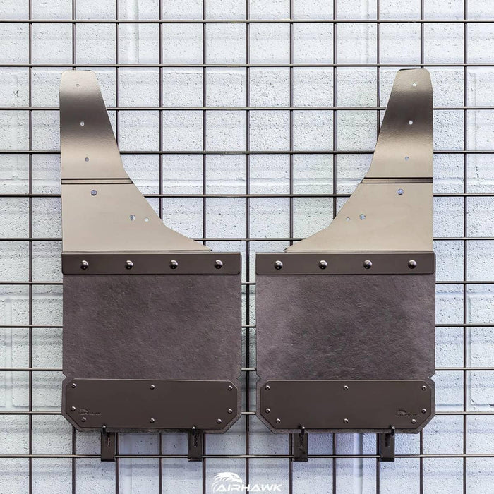 BLACK FRONT MUD FLAPS 17-26 S/DUTY