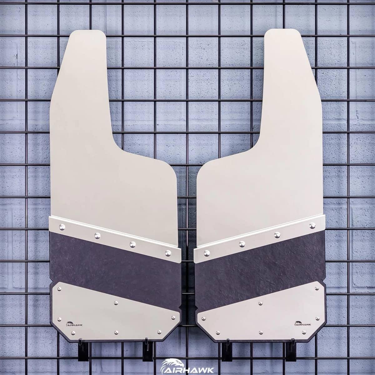 MUD FLAPS ANGLED CUT 12" SHORT TOP