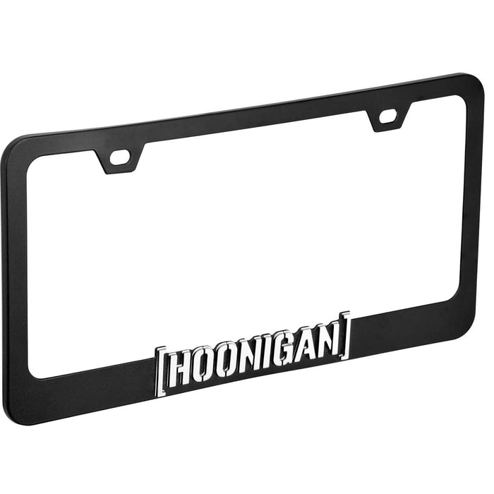 HOONIGAN BLACK LICENSE PLATE FRAME