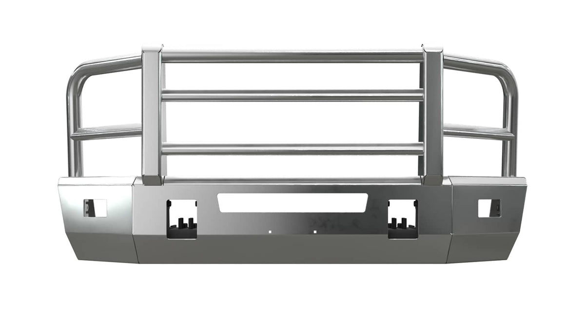 POLISHED FRONT BUMPER W/GRILLGUARD 17-22 S/DUTY