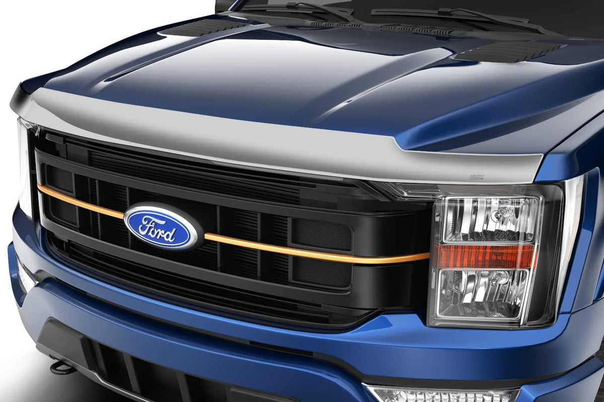 CHROME AEROSKIN HOOD PROTECTOR 24-26 MUSTANG