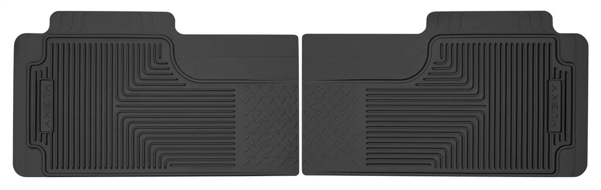 BLACK REAR FLOOR MATS
