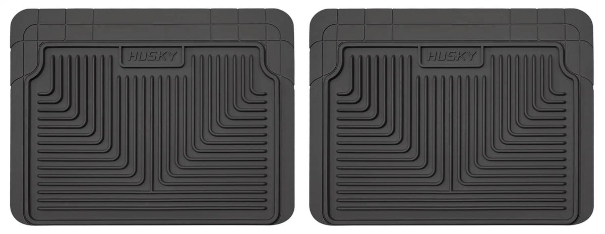 BLACK REAR FLOOR MATS