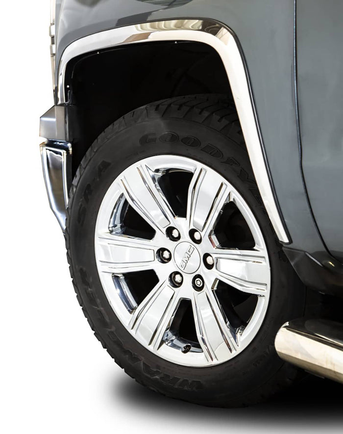 STAINLESS STEEL FENDER TRIM 19-22 SILVERADO/SIERRA 1500