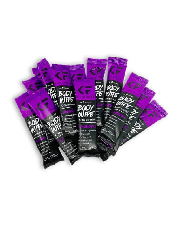BODY WIPES - LAVENDER - 12 PACK