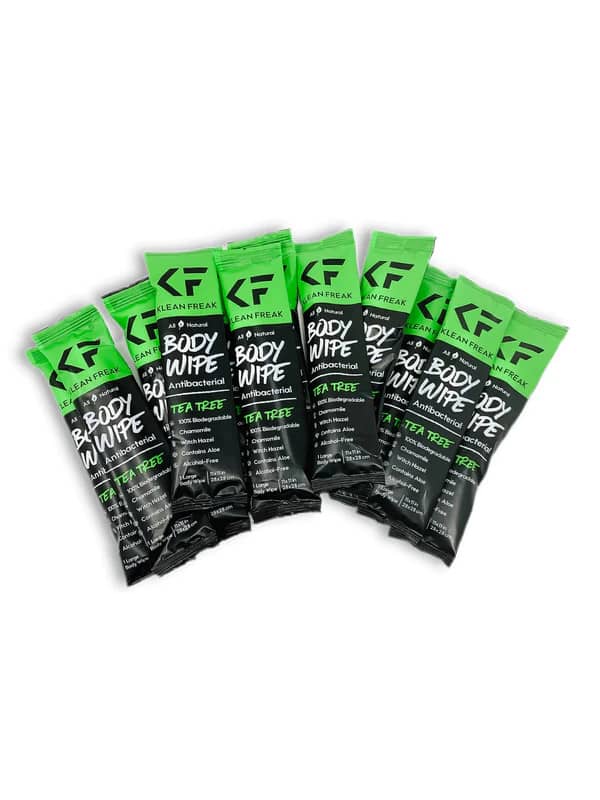 BODY WIPES - TEA TREE - 12 PACK