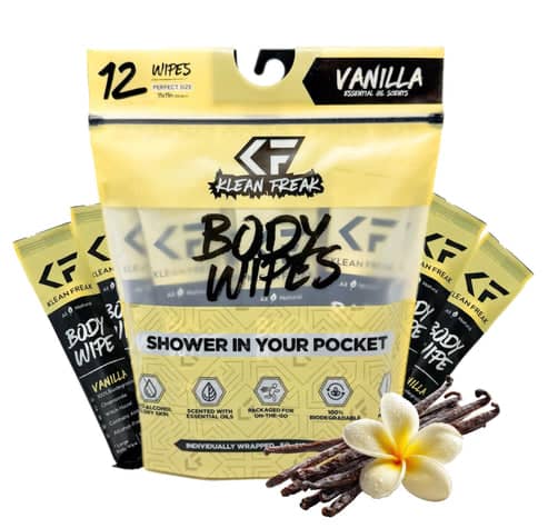 BODY WIPES VANILLA 12 PACK