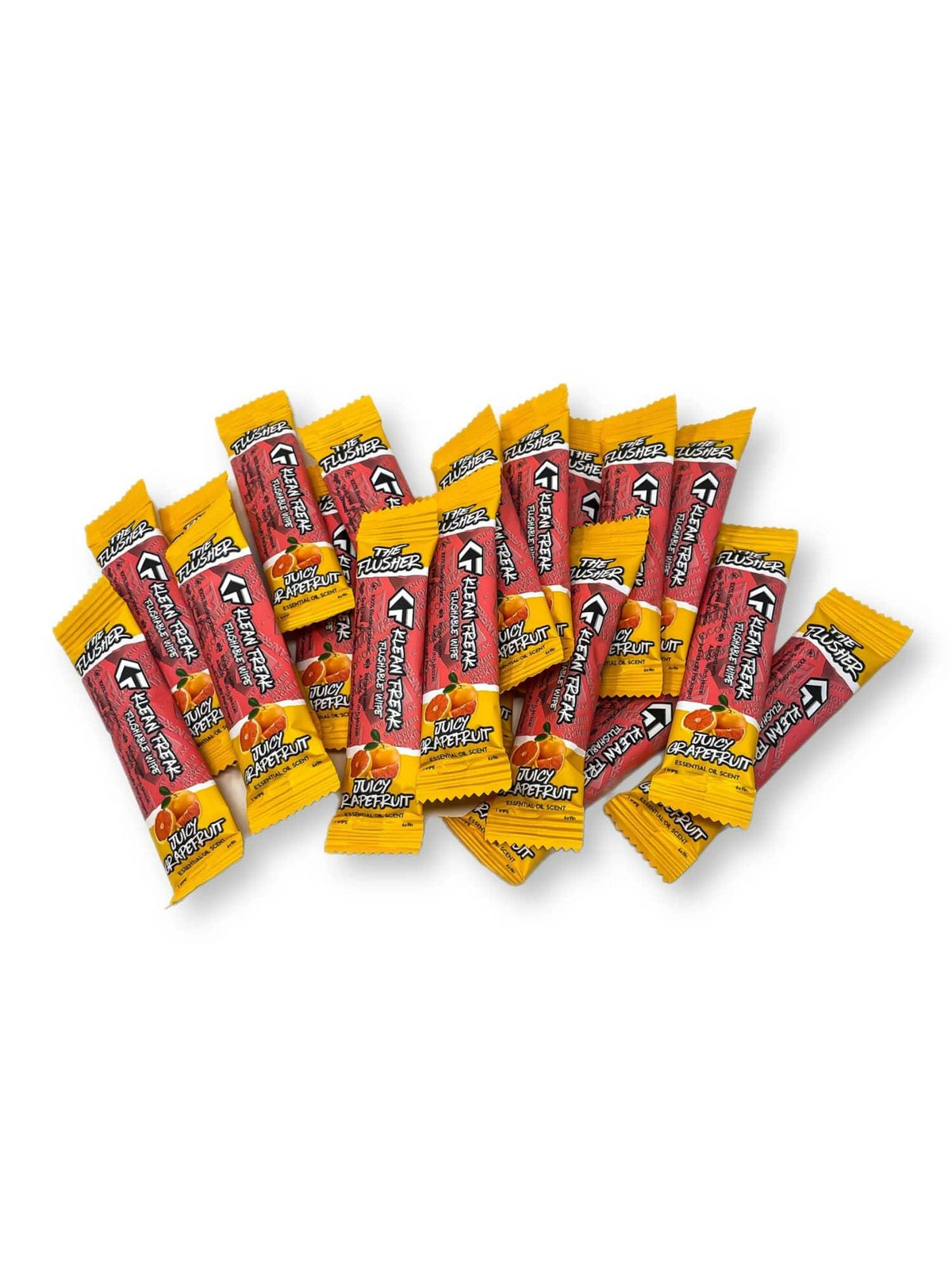 BODY WIPES  - JUICY GRAPEFRUIT - FLUSHER 20 PACK