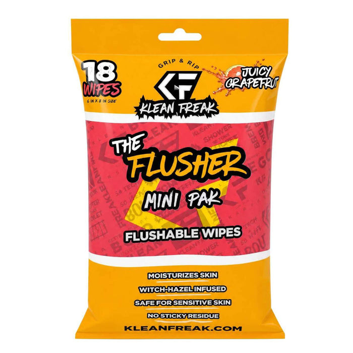 THE FLUSHER 18 MINI PAK JUICY GRAPEFRUIT