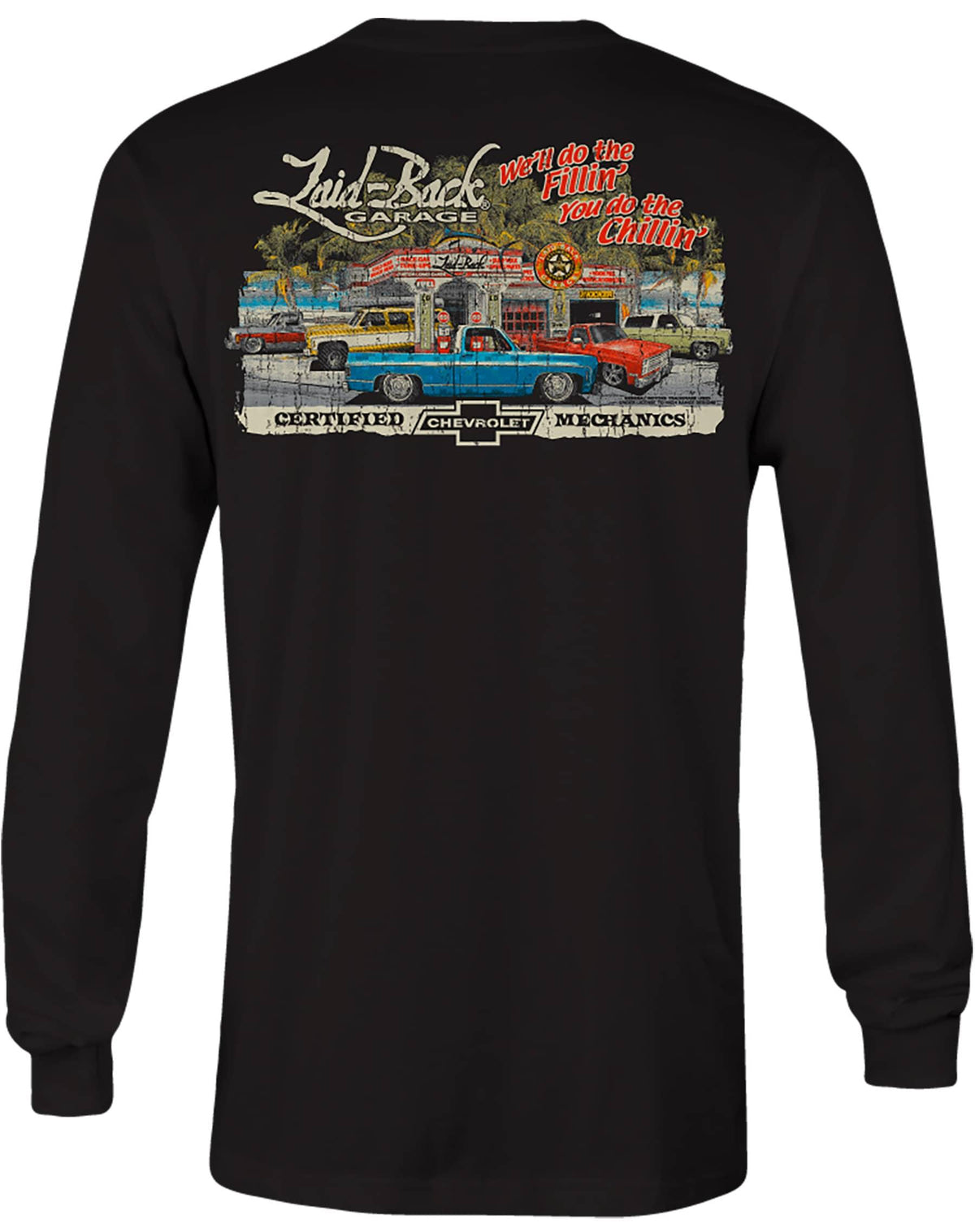 DREAM GARAGE SQUARE BODIES LONG SLEEVE T-SHIRT