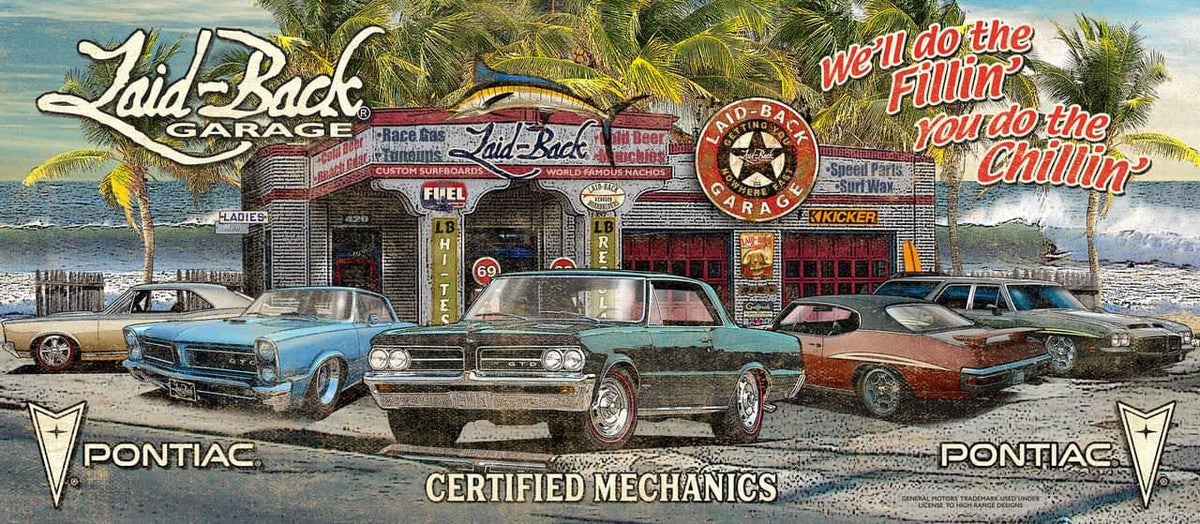 BEACH GARAGE GTO 55X24 BANNER