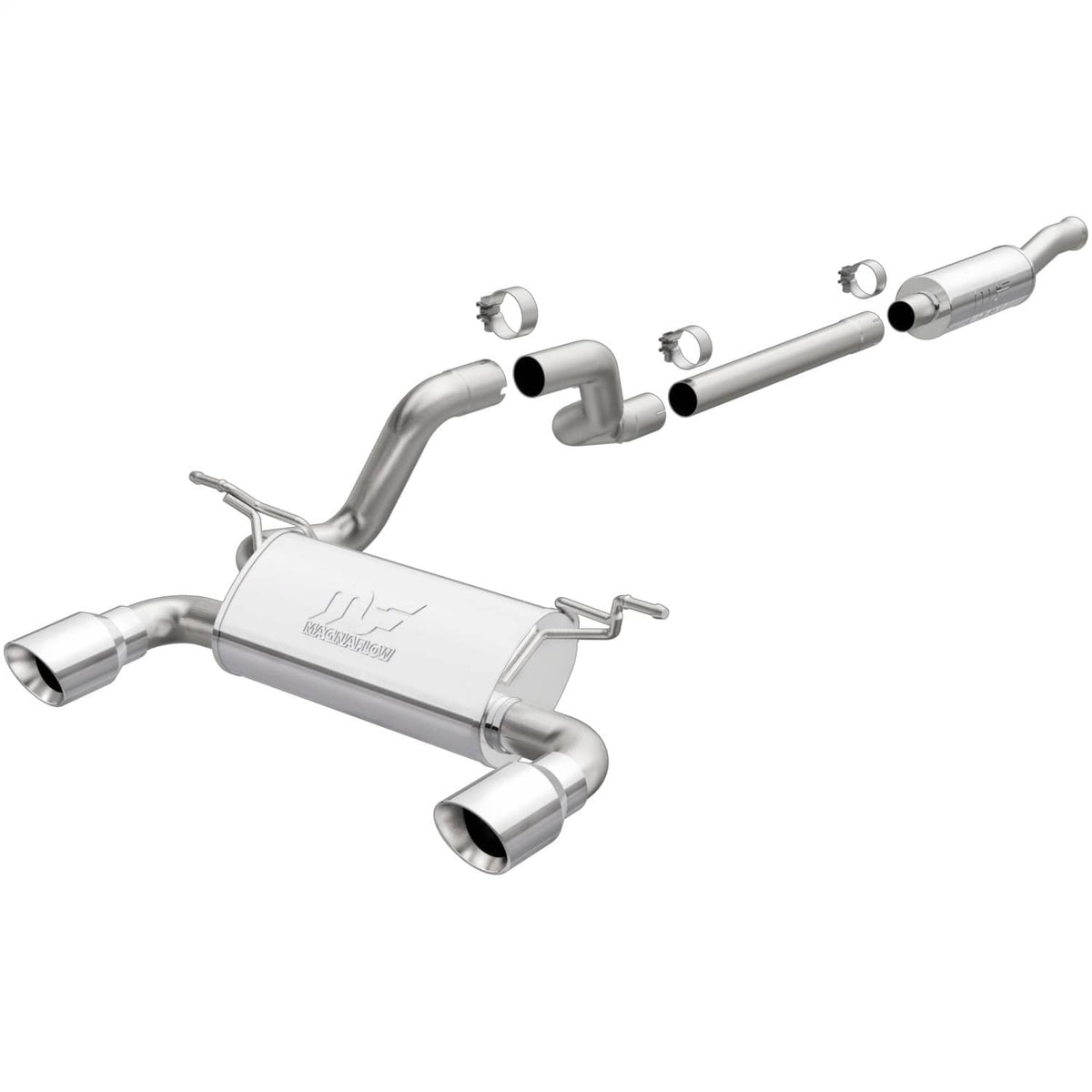 CAT-BACK EXHAUST 18-26 WRANGLER JL 2.0L