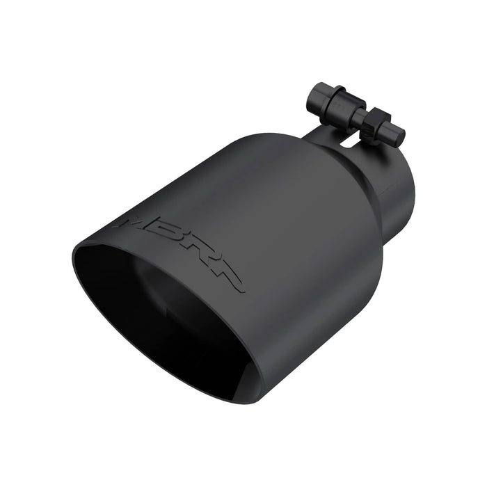 2.5" INCH INLET BLACK-COATED SS DUAL WALL ANGLE CUT 4 INCH OUTLET TIP