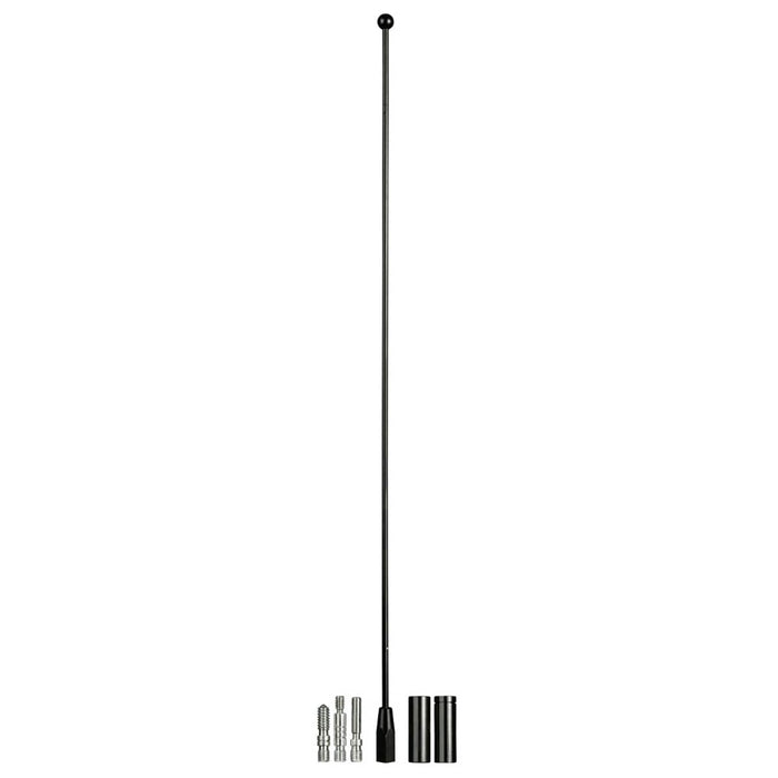 BLACK ANODIZED STEEL 13.5" REPLACEMENT ANTENNA MAST