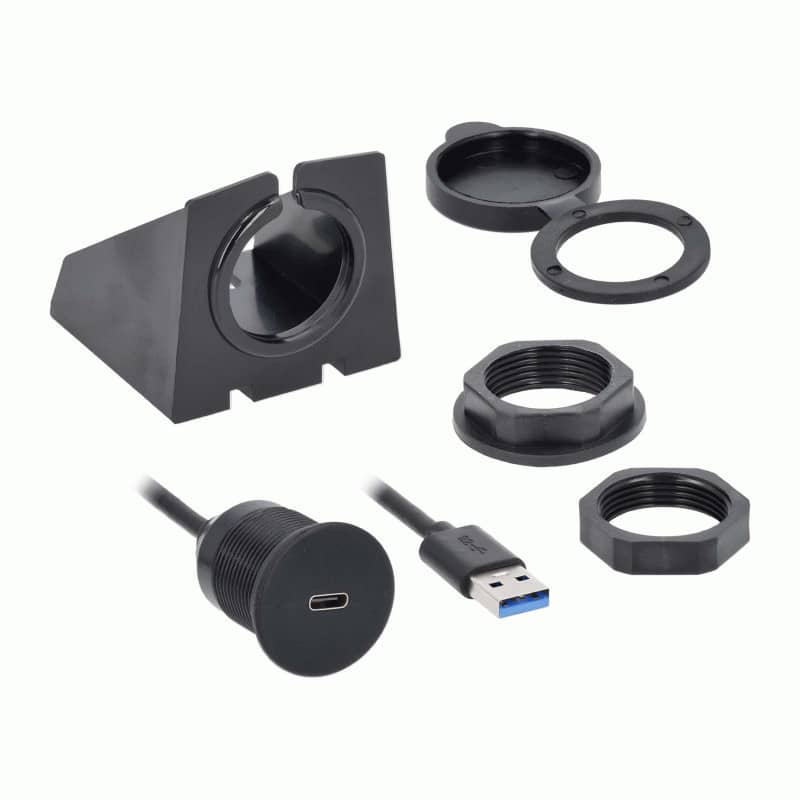 1-FOOT USB TYPE C MALE TO USB A FEMALE 3.0