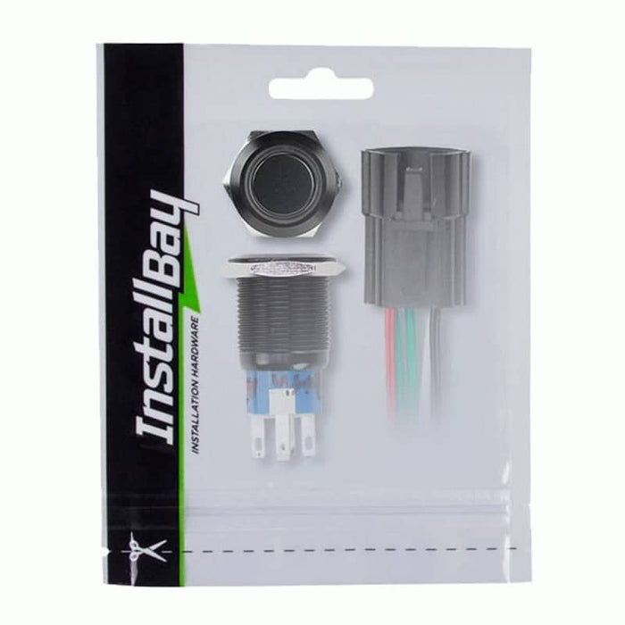 19MM BLACK ROUND SWITCH