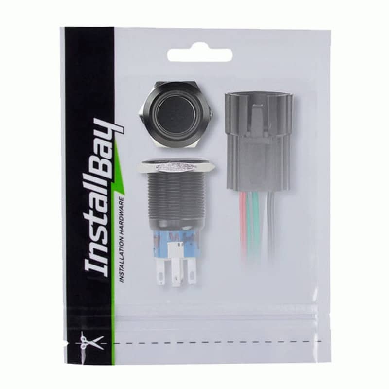 19MM BLACK ROUND SWITCH