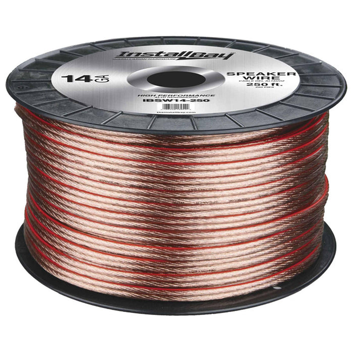 CCA VALUE LINE SPEAKER WIRE 14GA CLEAR - 250FT COIL
