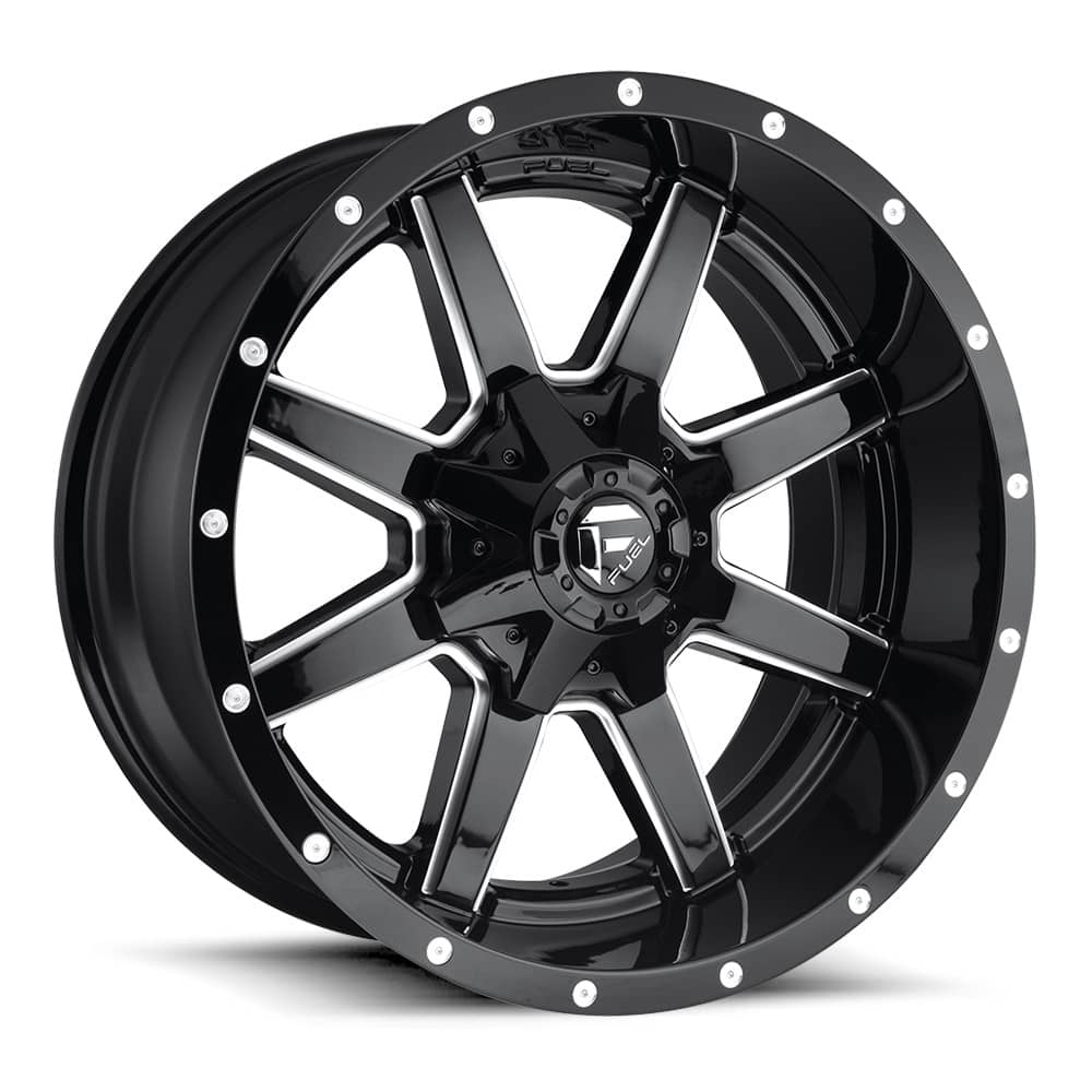 D610 MAVERICK GLOSS BLACK MILLED 18X9 6-135/139.7 106.1 CB +13MM