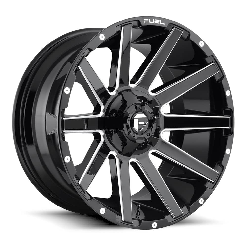 D615 CONTRA GLOSS BLACK MILLED 20X9 6-120/139.7 78.1 CB +19MM