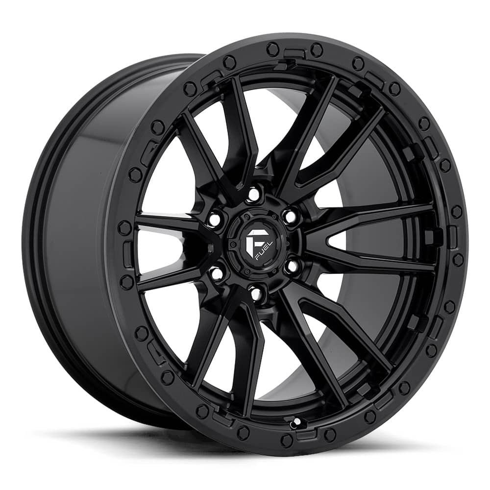 D679 REBEL MATTE BLACK 18X9 6-120 67.06 CB +20MM