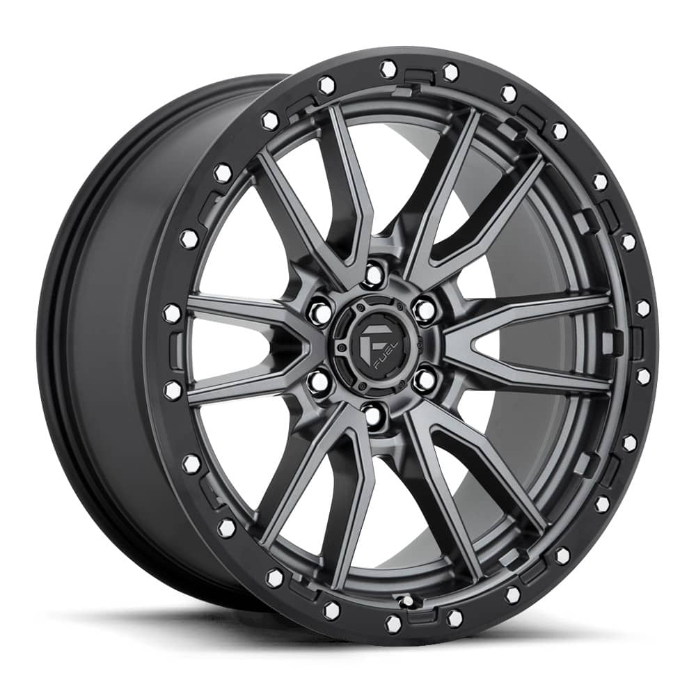 D680 REBEL MATTE GUNMETAL BLACK BEAD RING 20X9 6X135 87.1 CB +20MM