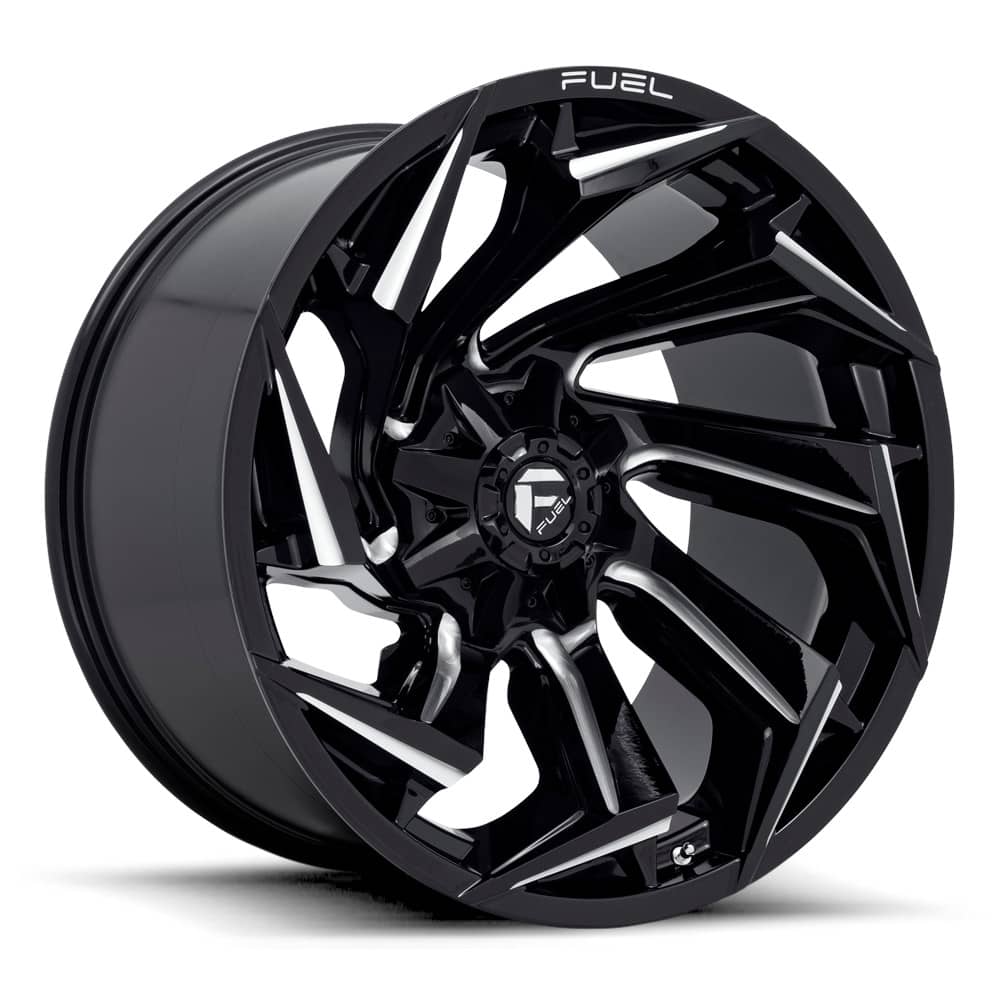 D753 REACTION GLOSS BLACK MILLED 20X9 8-170 125.1 CB +20MM