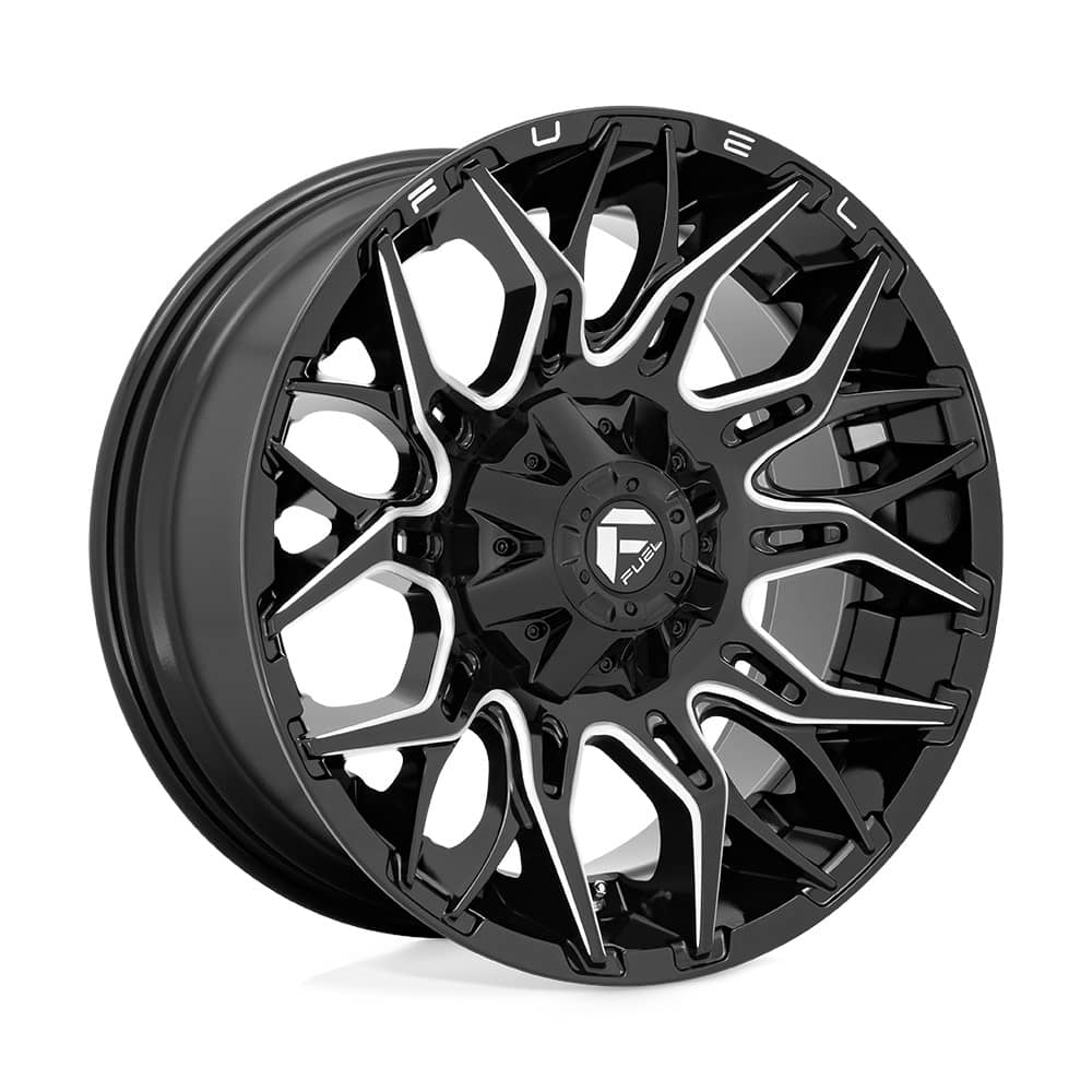 D769 TWITCH GLOSS BLACK MILLED 20X9 6-135/139.7 106.1 CB +1MM