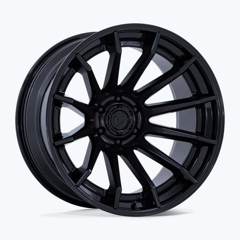 FC403 BURN MATTE BLACK W/GLOSS BLACK LIP 22X12 6-135 87.1 CB -44MM