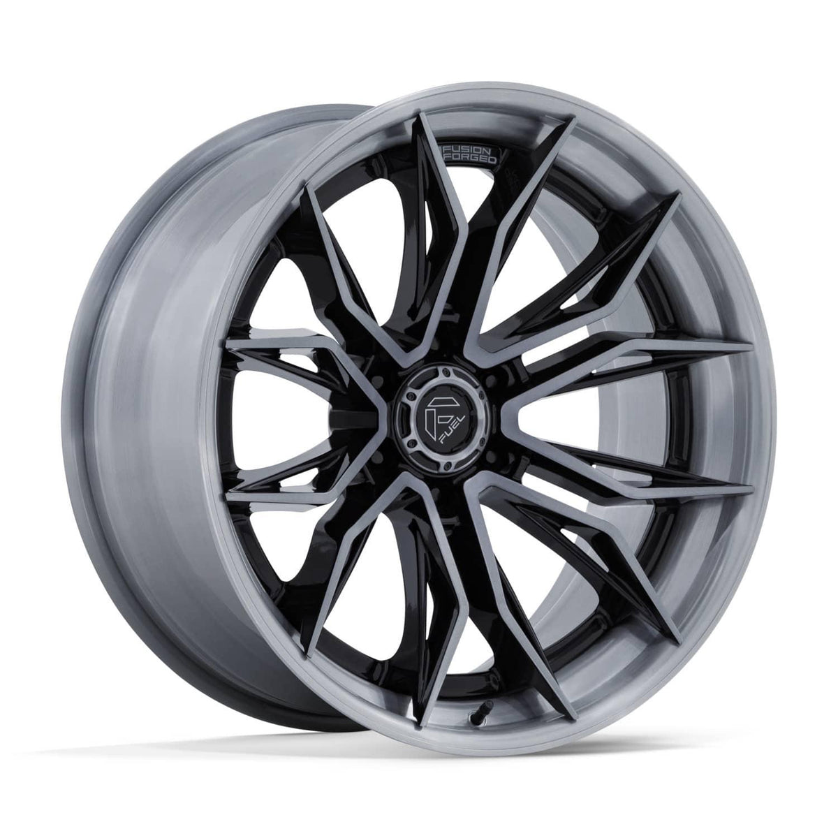 FC404 MUTINY GLOSS BLACK BRUSHED DARK TINT 20X9 6-135 87.1 CB +1MM