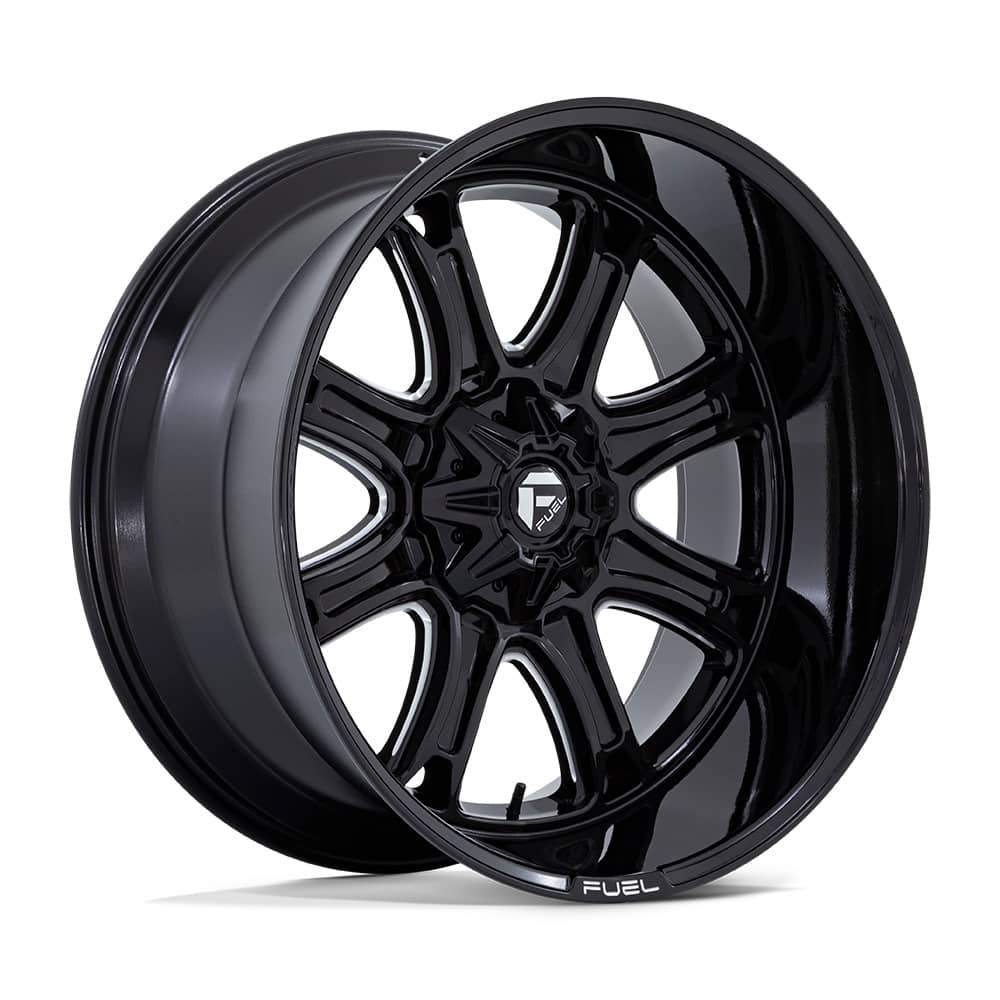 DARKSTAR GLOSS BLACK MILLED 20X9 6-135/139.7 106.1 CB +1MM