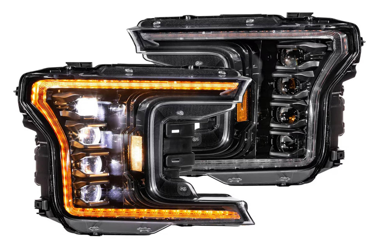 XB LED AMBER DRL HEADLIGHTS 18-20 FORD F150