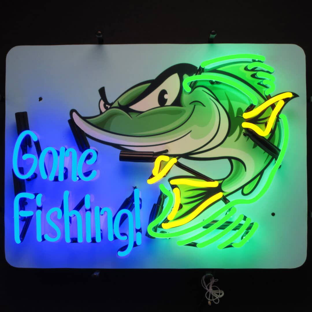 NEON SIGN GONE FISHING