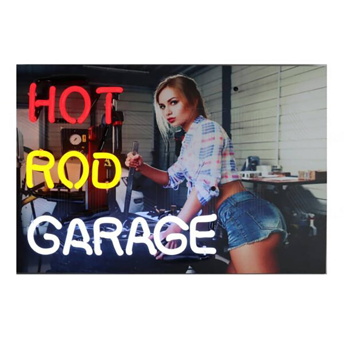 JUNIOR HOT ROD GARAGE NEON SIGN