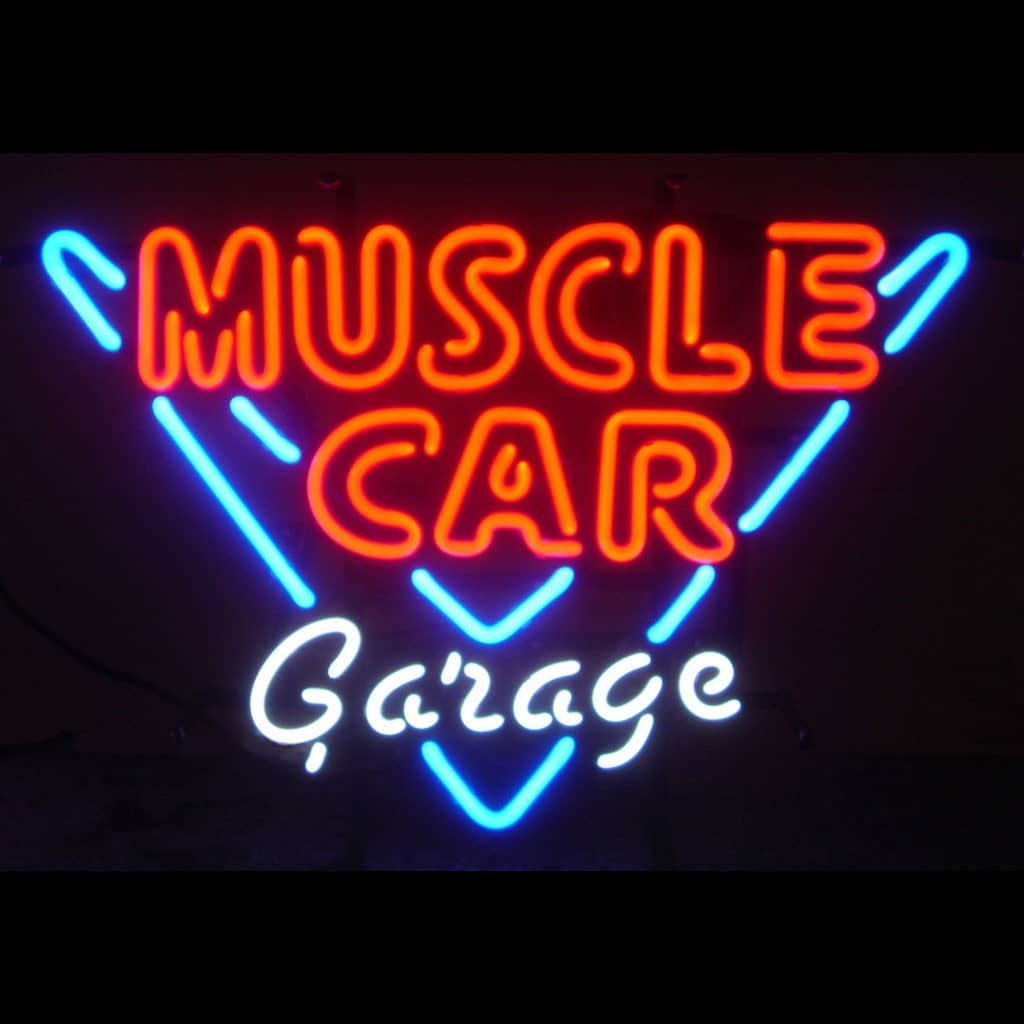 NEON SIGN MUSCLE CAR