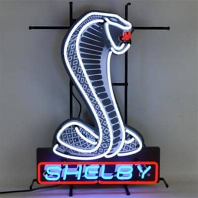 NEON SIGN SHELBY COBRA