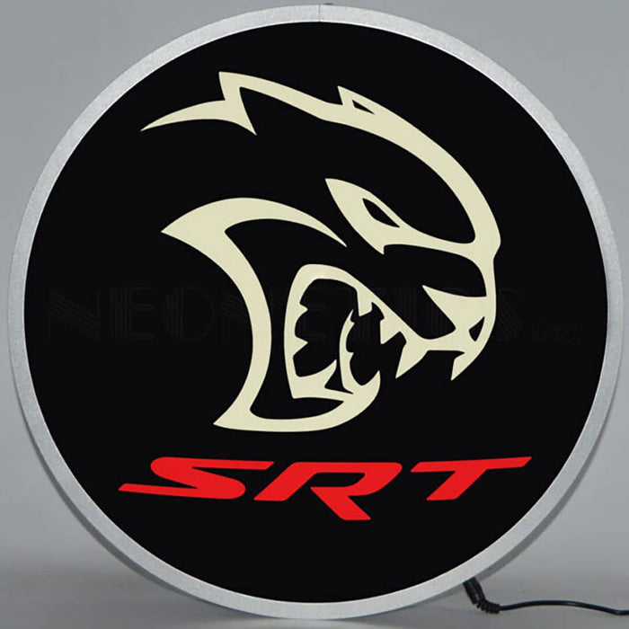 DODGE HELLCAT SRT 15 INCH BACKLIT LED LIGHTED SIGN