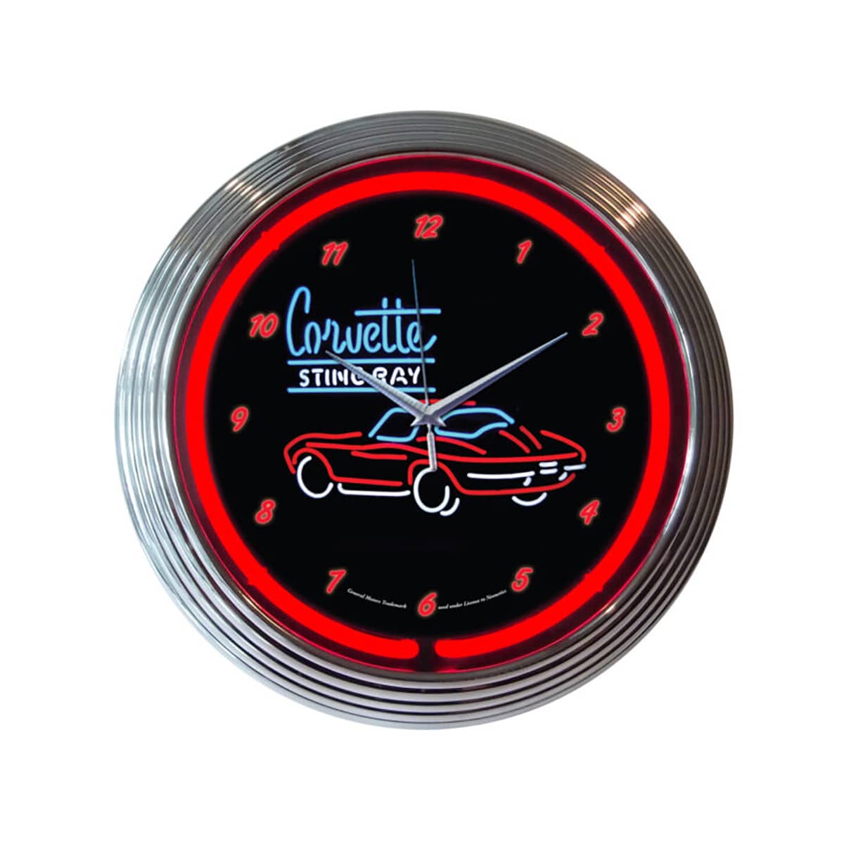 CORVETTE C2 NEON CLOCK