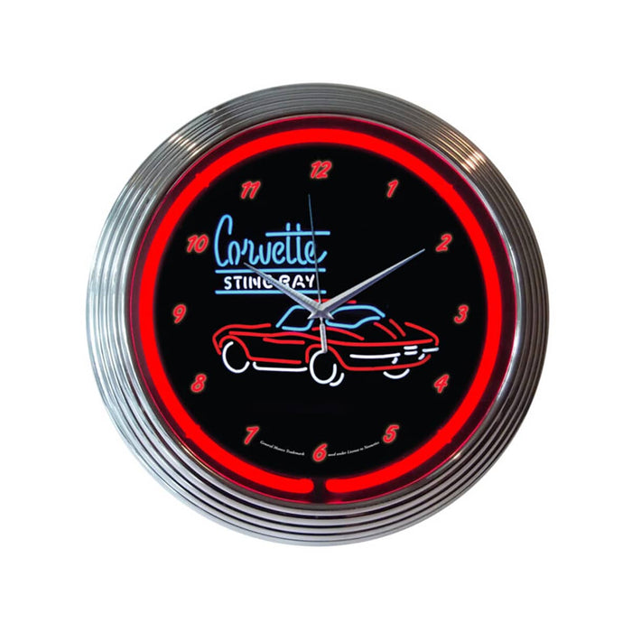 CORVETTE C2 NEON CLOCK